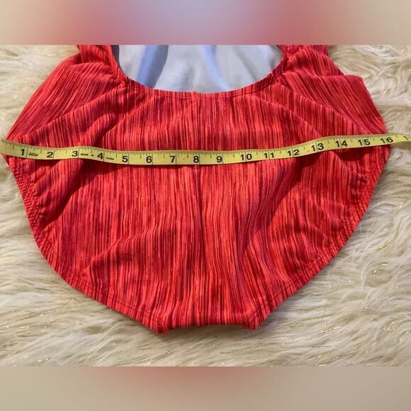 Nike Racerback One Piece Red Striped Swimsuit Size XL - Picture 5 of 8